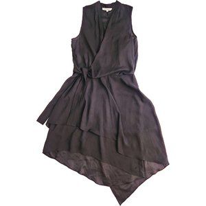 Mika & Gali Asymmetrical Black Dress